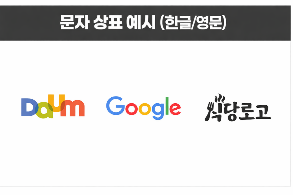 상표등록로고 거절 안당하는 법 : 문자 대신 '복합상표'가 정답인 이유 문자상표예시